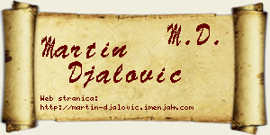 Martin Đalović vizit kartica